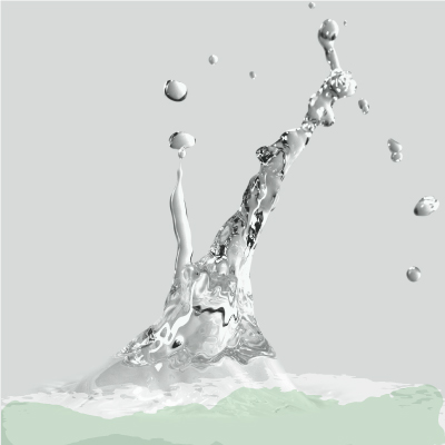 detalle gota de agua salpicando